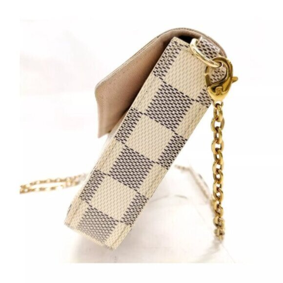 Authentic Louis Vuitton Felicie Damier Azur Shoulder Bag 649-111225 - Picture 4 of 15